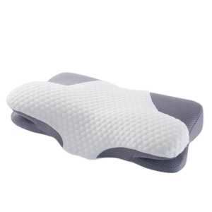 Zeno Pillow – Memory Foam Butterfly-Contour, Neck Support, Breathable Cover, Multiple Colors