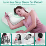 NeckNest Butterfly Memory Foam Pillow – Ergonomic Cervical Support for Side and Back Sleepers, Breathable Comfort Cover