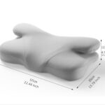 Zeno Pillow – Memory Foam Butterfly-Contour, Neck Support, Breathable Cover, Multiple Colors