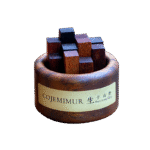 Aura Block No-Flame Wooden Diffuser – Black Walnut Sets with 10ml Essential Oils, Multiple Signature Scents for Home, Office, and Car