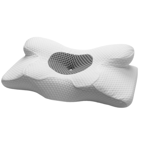 NeckNest Butterfly Memory Foam Pillow – Ergonomic Cervical Support for Side and Back Sleepers, Breathable Comfort Cover