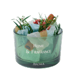 Crystal Garden Diffuser – No-Flame Stone Aroma Decor, Multiple Color Cups and 20ml Essential Oil Options, Optional Warm Light Base