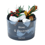 Crystal Garden Diffuser – No-Flame Stone Aroma Decor, Multiple Color Cups and 20ml Essential Oil Options, Optional Warm Light Base