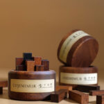 Aura Block No-Flame Wooden Diffuser – Black Walnut Sets with 10ml Essential Oils, Multiple Signature Scents for Home, Office, and Car