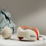 Cooling Memory Foam Travel Pillow – Dynamic Neck Support & Breathable Comfort