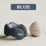 Cooling Memory Foam Travel Pillow – Dynamic Neck Support & Breathable Comfort