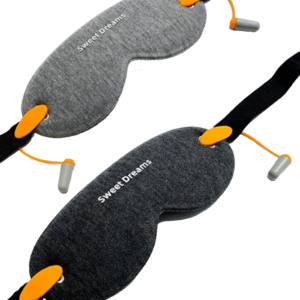 SweetDreams 3D Eye Mask – Breathable Light Blocking with Removable Earplugs, Adjustable Fit