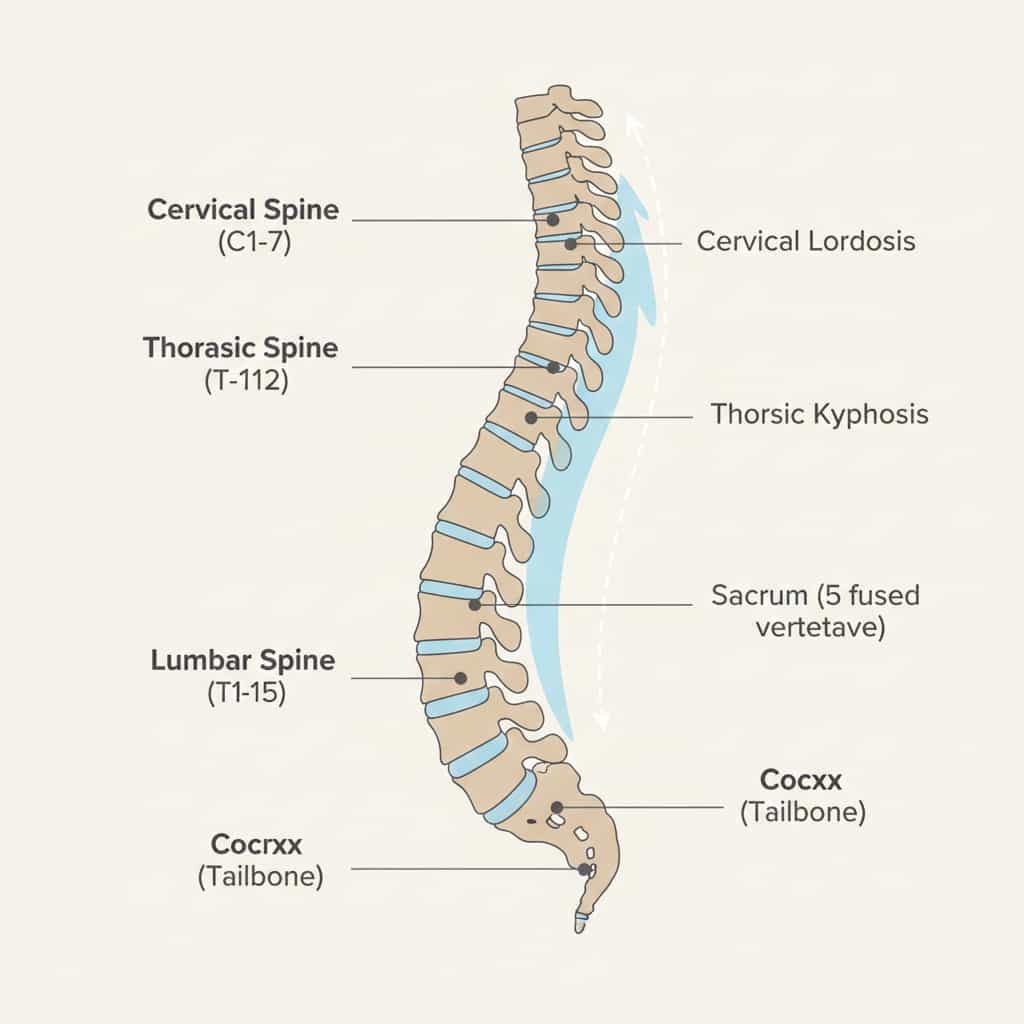 Spinal alignment illustration
