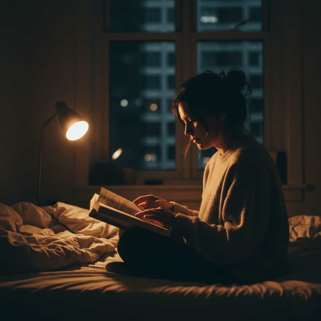 Reading in dim light