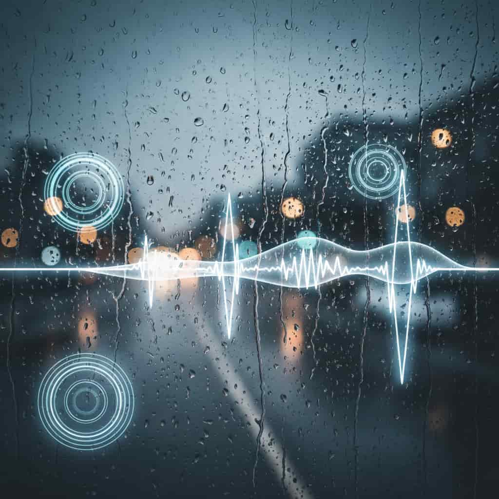 White noise and rain