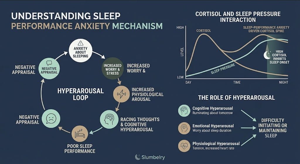 Scientific diagram showing amygdala hyperactivation and sleep regulation in trauma survivors, HPA axis and cortisol response