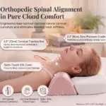 Floating Cloud Ergonomic Cervical Memory Foam Pillow — 6-Zone Spinal Alignment for Every Sleep Position