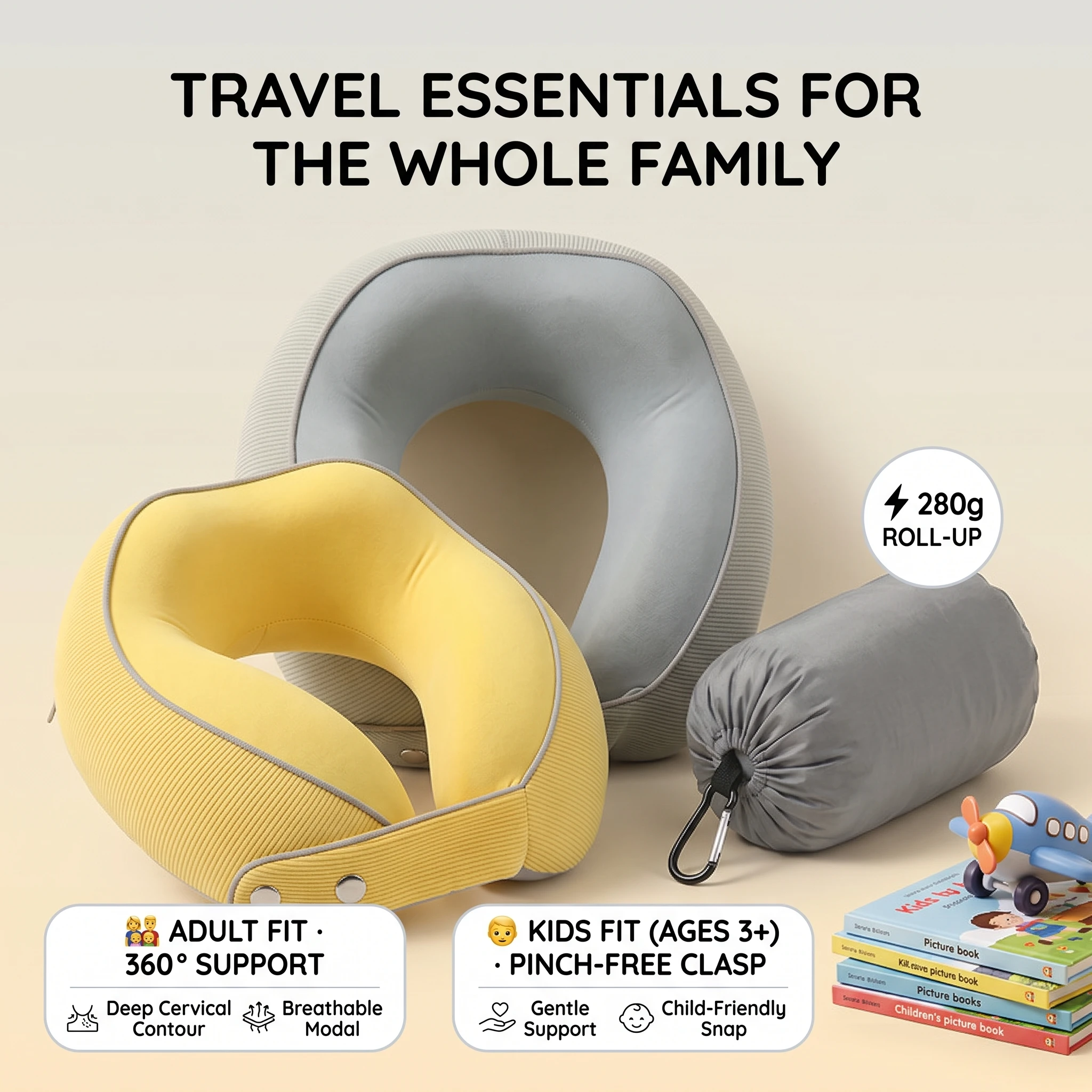 Magnetic Modal Travel Pillow
