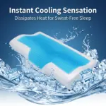 Butterfly Cooling Gel Memory Foam Pillow