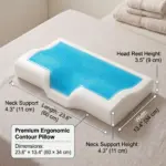 Butterfly Cooling Gel Memory Foam Pillow