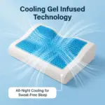 Butterfly Cooling Gel Memory Foam Pillow